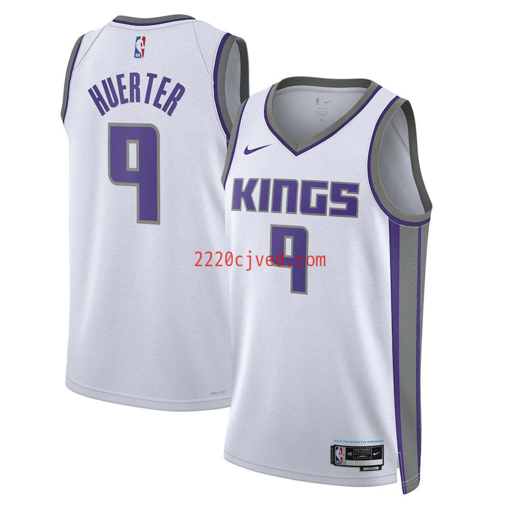 预发布站点、Youth Sacramento Kings Kevin Huerter Association Jersey - White、FF-CUSTOM-12345