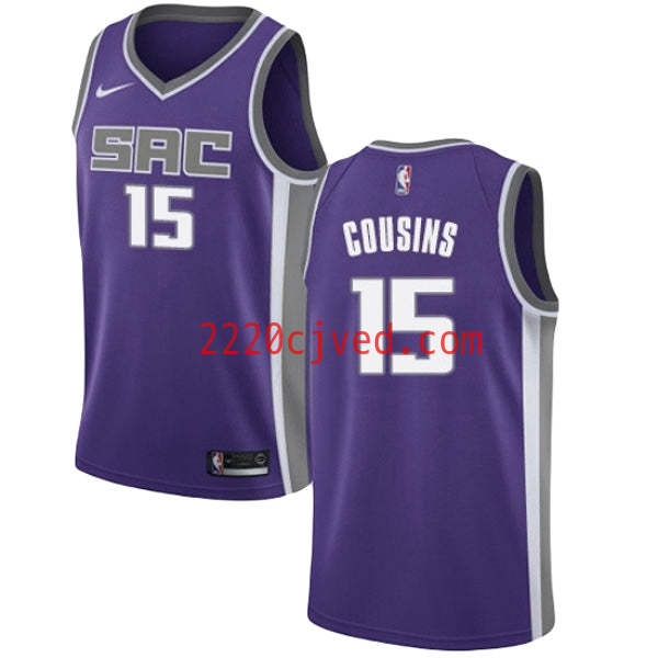 预发布站点、Youth Sacramento Kings DeMarcus Cousins Icon Edition Jersey - Purple、FF-CUSTOM-12345