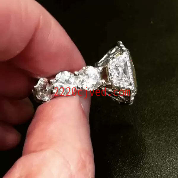 预发布站点、5.6ct Yellow Sapphire Halo Engagement Ring、testother-12345