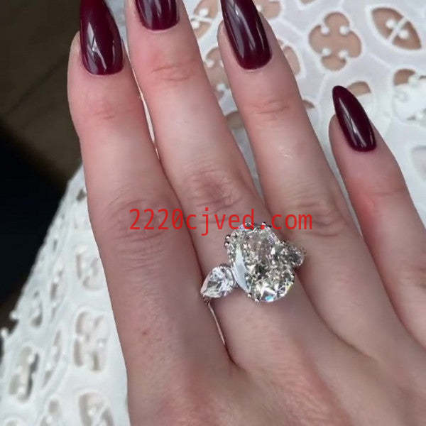 预发布站点、5.8ct Oval Cut Three Stone Engagement Ring、testother-12345