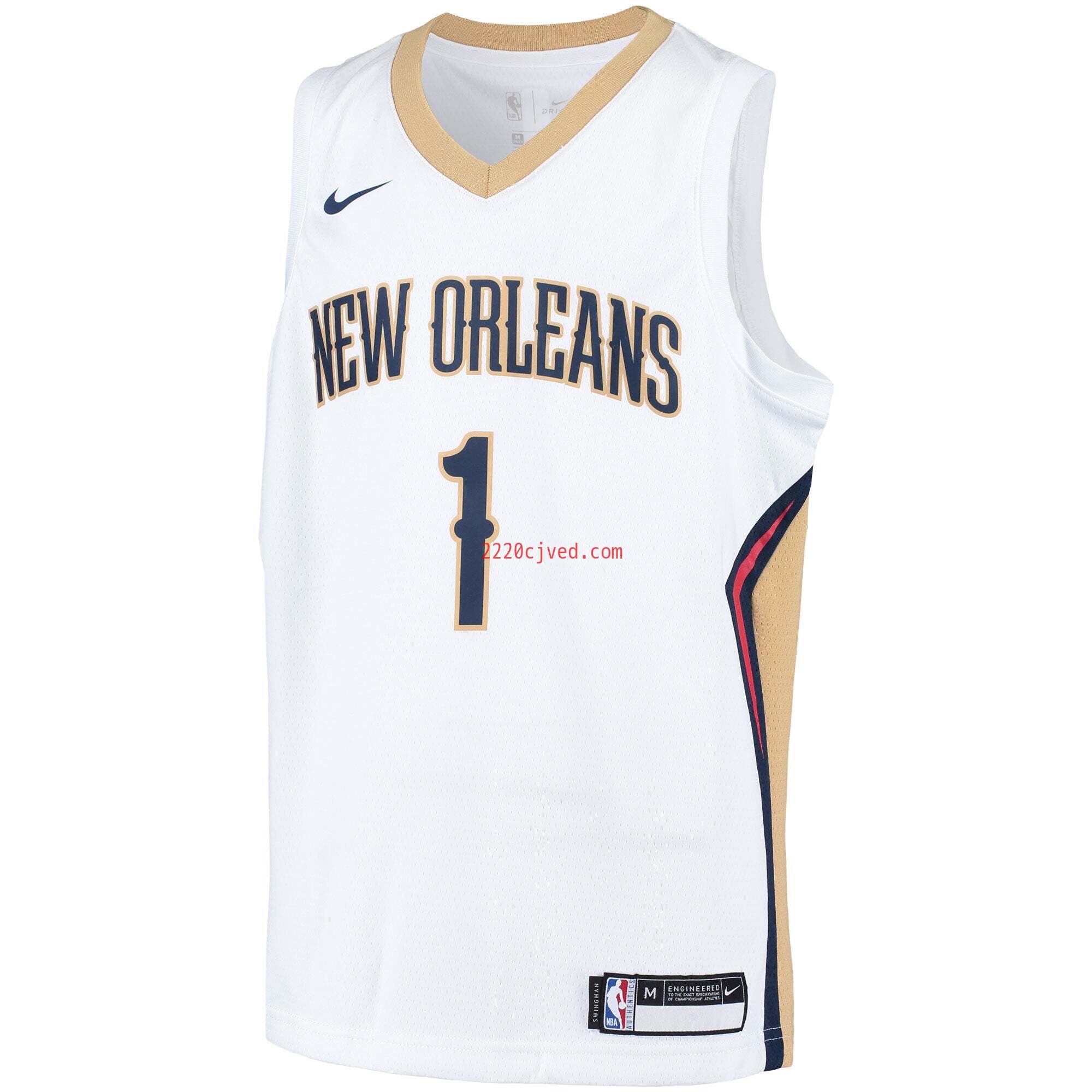 预发布站点、Zion Williamson New Orleans Pelicans Youth Swingman Player Jersey - Association Edition - White、FF-CUSTOM-12345