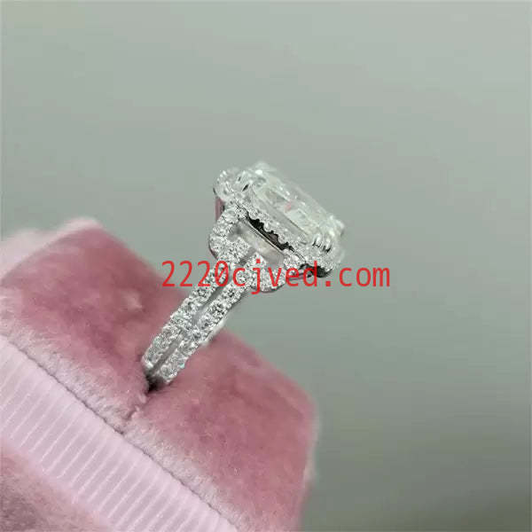 预发布站点、5.4ct Split Shank Cushion Cut Engagement Ring、testother-12345