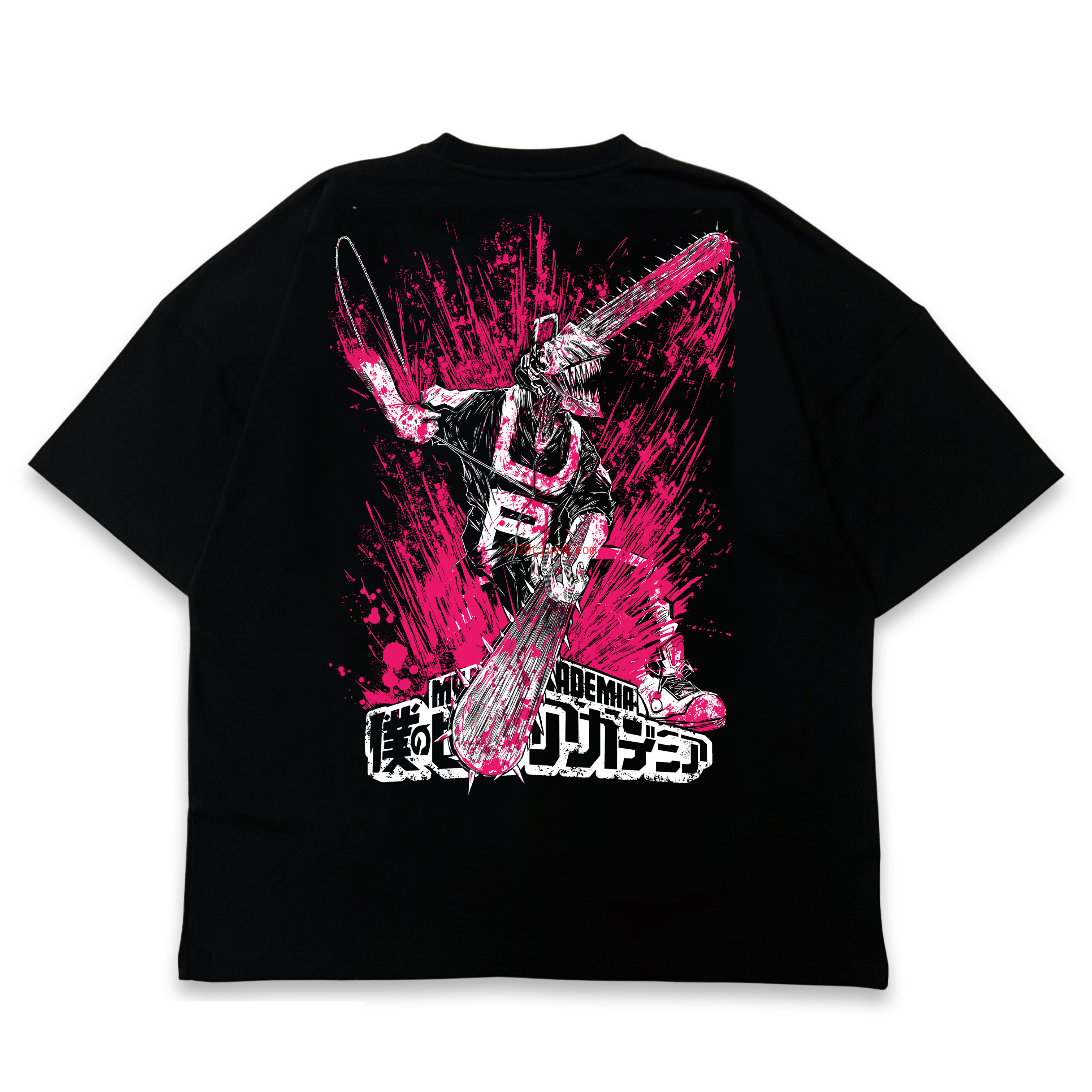 预发布站点、Chainsaw Man x My Hero Academia Oversized T-Shirt、mysite-12345