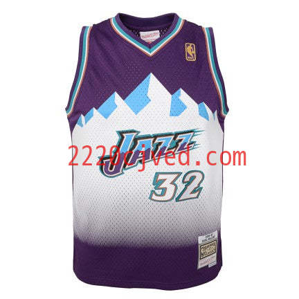 预发布站点、Youth Utah Jazz Karl Malone Mitchell & Ness Purple 1996-97 Hardwood Classics Swingman Jersey、FF-CUSTOM-12345