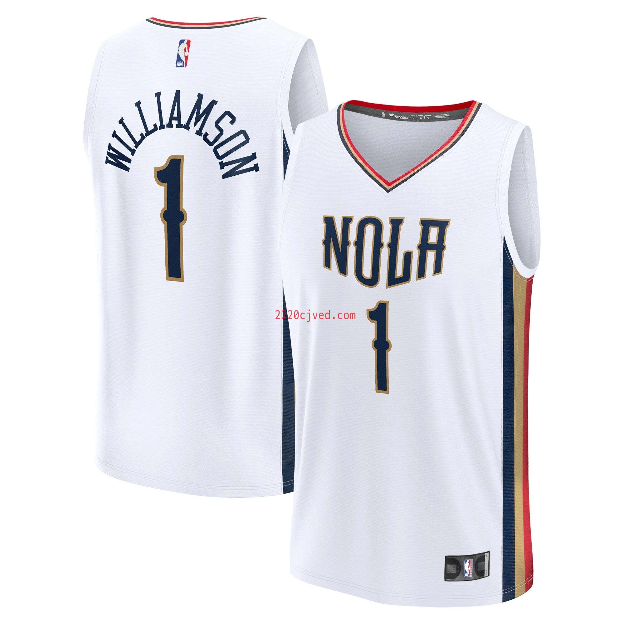 预发布站点、Zion Williamson New Orleans Pelicans Fanatics Branded 2021/22 Fast Break Replica Jersey - City Edition - White、FF-CUSTOM-12345