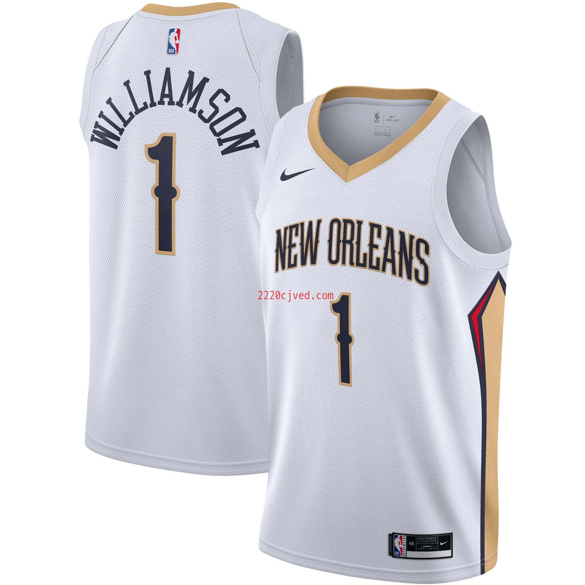 预发布站点、Zion Williamson New Orleans Pelicans Swingman Jersey - White - Association Edition、FF-CUSTOM-12345