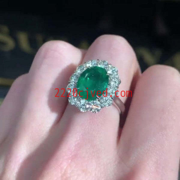 预发布站点、5ct Oval Cut Emerald Engagement Ring、testother-12345