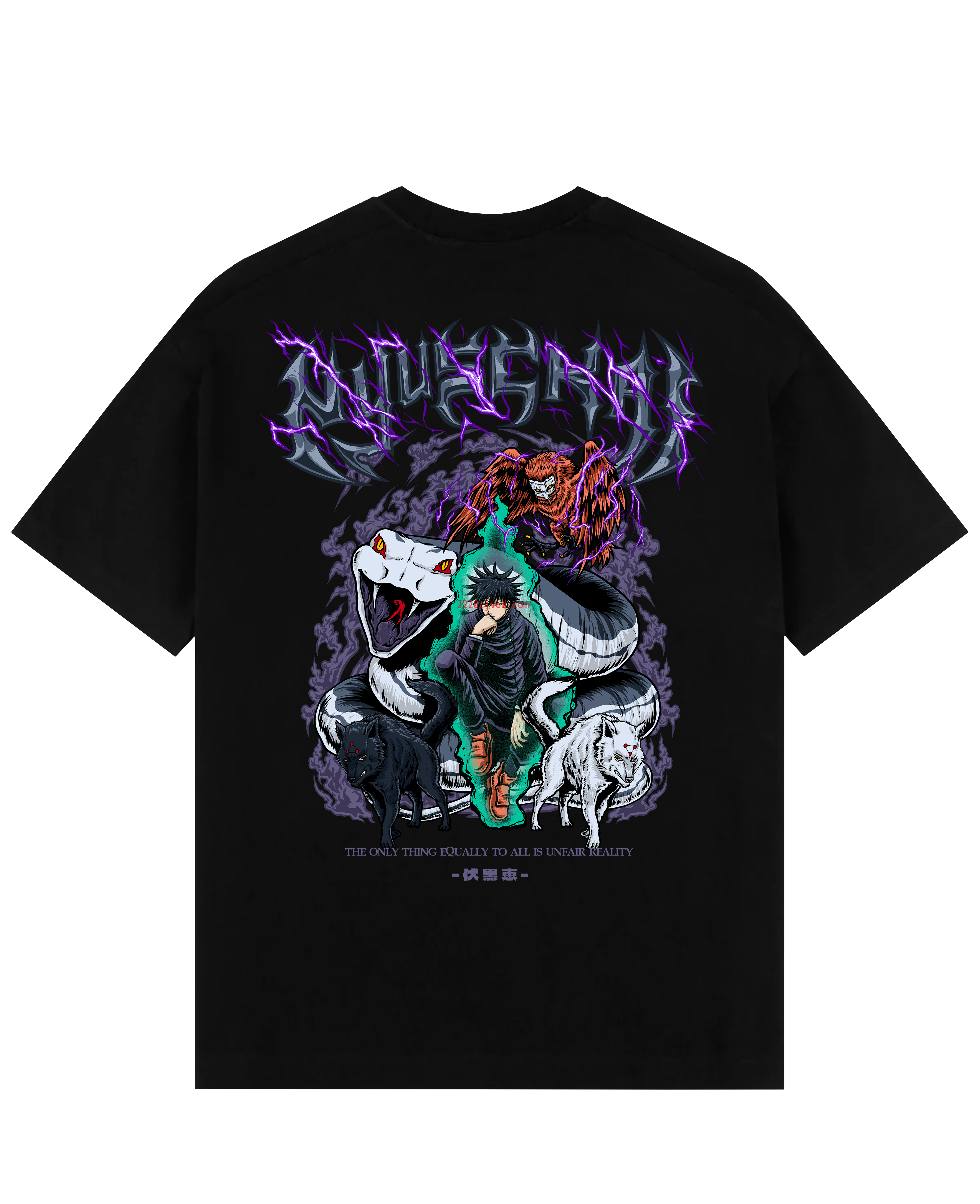 预发布站点、"Megumi X Reality - Jujutsu Kaisen" Oversize T-Shirt、mysite-12345