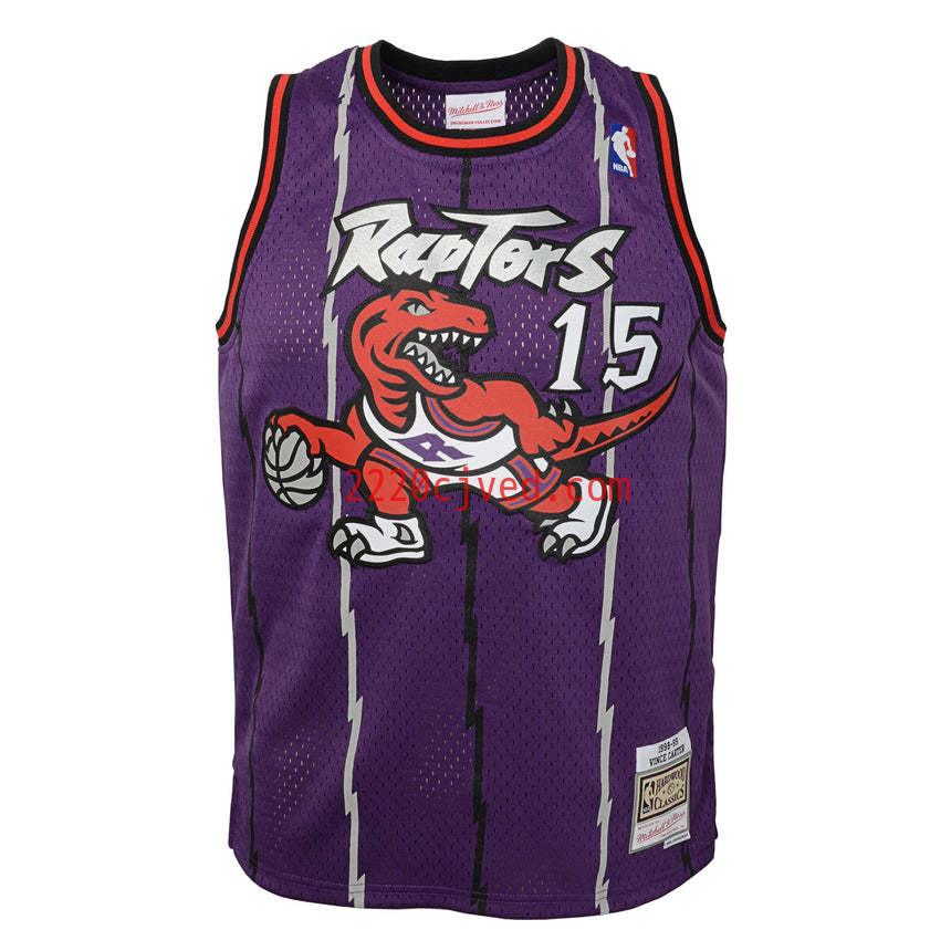 预发布站点、Youth Toronto Raptors Vince Carter Mitchell & Ness Purple Hardwood Classics Jersey、FF-CUSTOM-12345