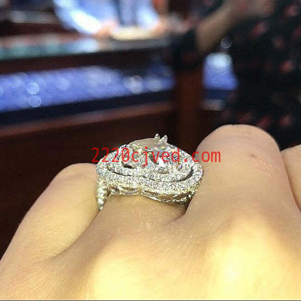 预发布站点、5.2ct Heart Cut White Sapphire Engagement Ring、testother-12345