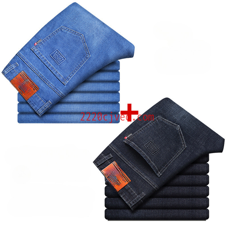 预发布站点、BLUE HARDCORE Qs Woodpecker New Summer Thin Men's Jeans Loose Straight Stretch Plus Size Trousers Middle-aged Business Casual、https://detail.1688.com/offer/860483009075.html-12345