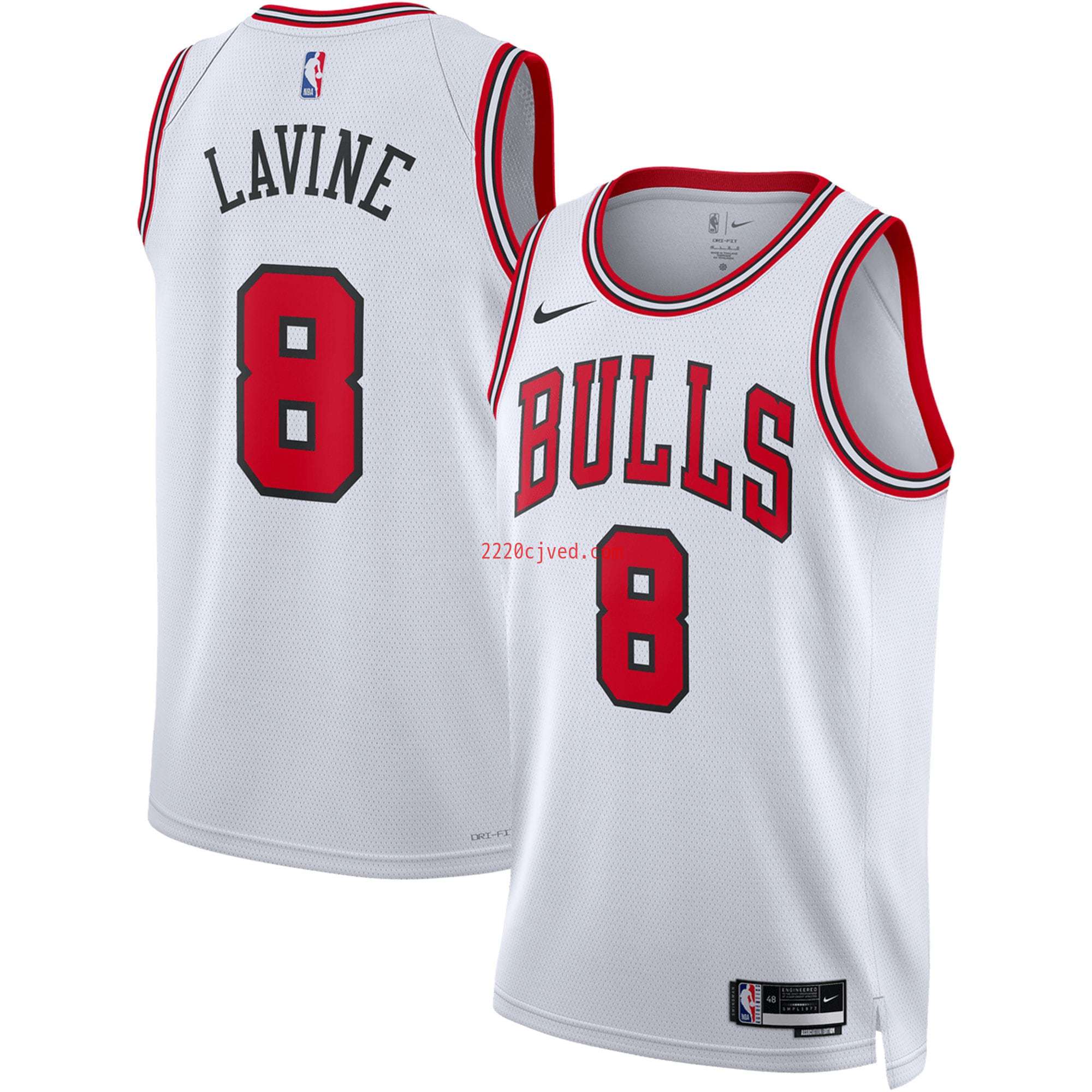 预发布站点、Zach LaVine Chicago Bulls Unisex Swingman Jersey - Association Edition - White、FF-CUSTOM-12345
