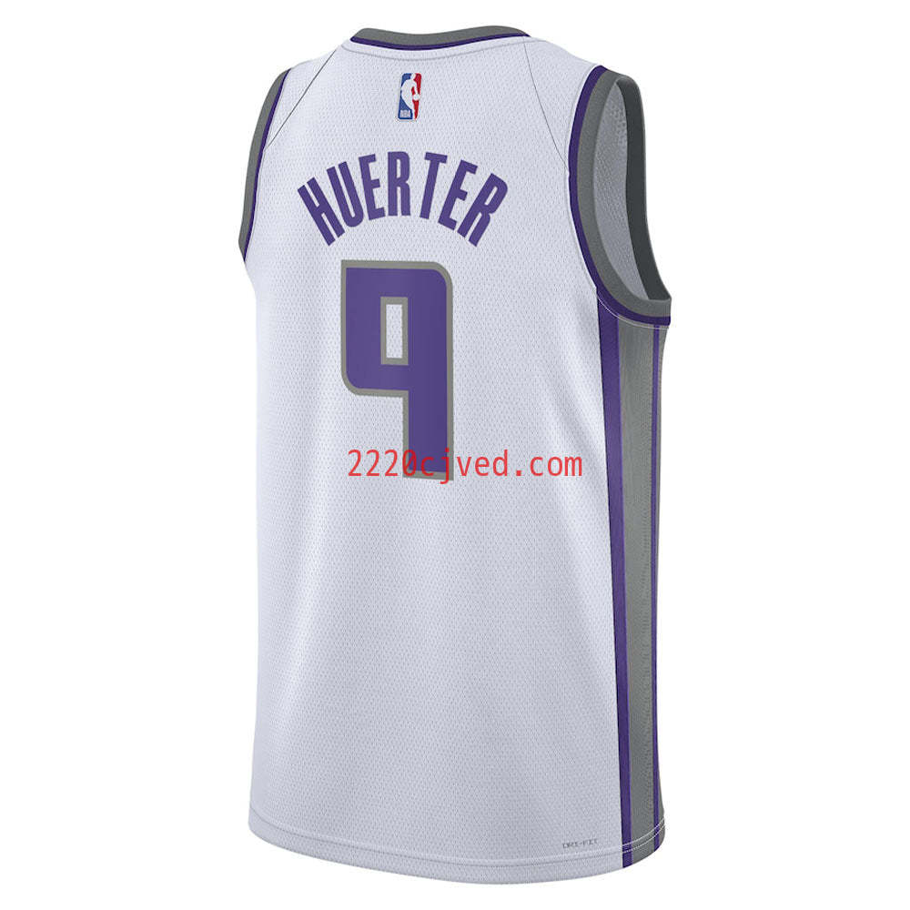 预发布站点、Youth Sacramento Kings Kevin Huerter Association Jersey - White、FF-CUSTOM-12345
