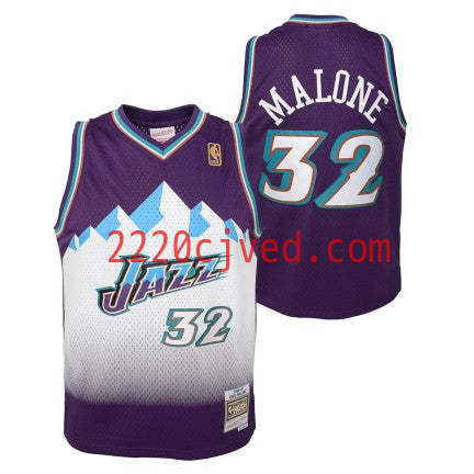 预发布站点、Youth Utah Jazz Karl Malone Mitchell & Ness Purple 1996-97 Hardwood Classics Swingman Jersey、FF-CUSTOM-12345