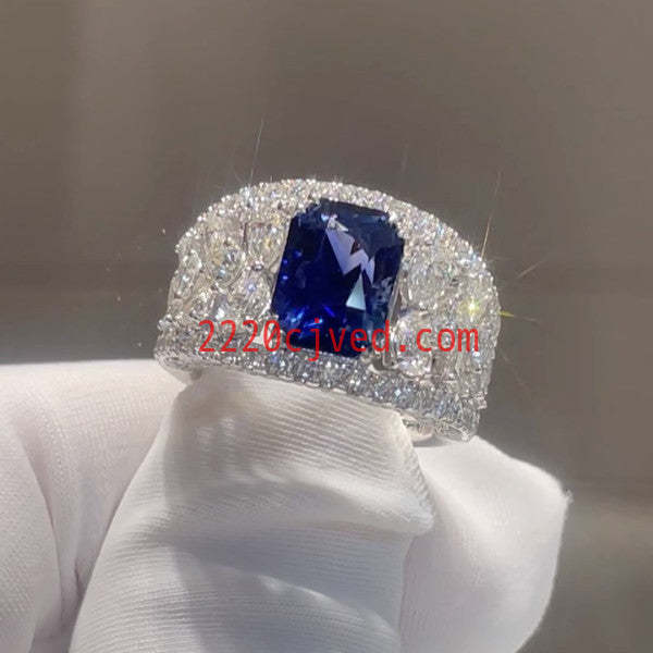 预发布站点、5ct Radiant Cut Sapphire Boldd Engagement Ring、testother-12345