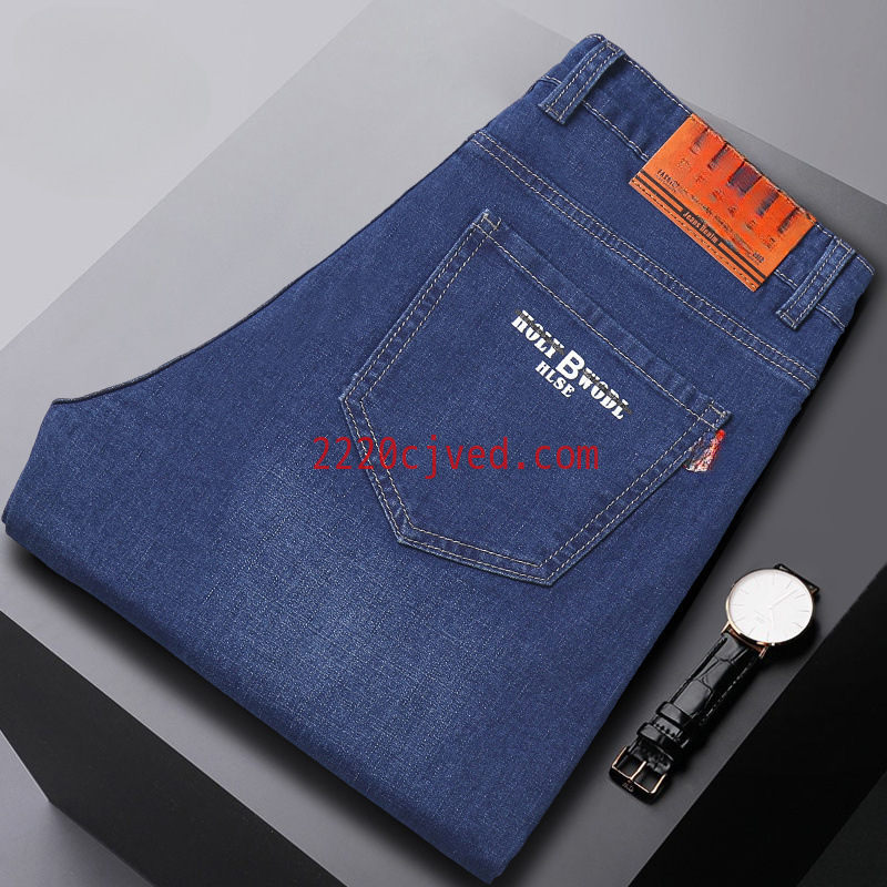 预发布站点、BLUE HARDCORE Qs Woodpecker New Summer Thin Men's Jeans Loose Straight Stretch Plus Size Trousers Middle-aged Business Casual、https://detail.1688.com/offer/860483009075.html-12345