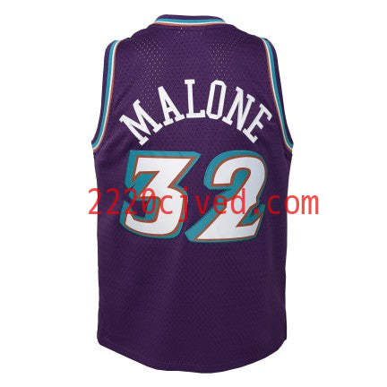 预发布站点、Youth Utah Jazz Karl Malone Mitchell & Ness Purple 1996-97 Hardwood Classics Swingman Jersey、FF-CUSTOM-12345
