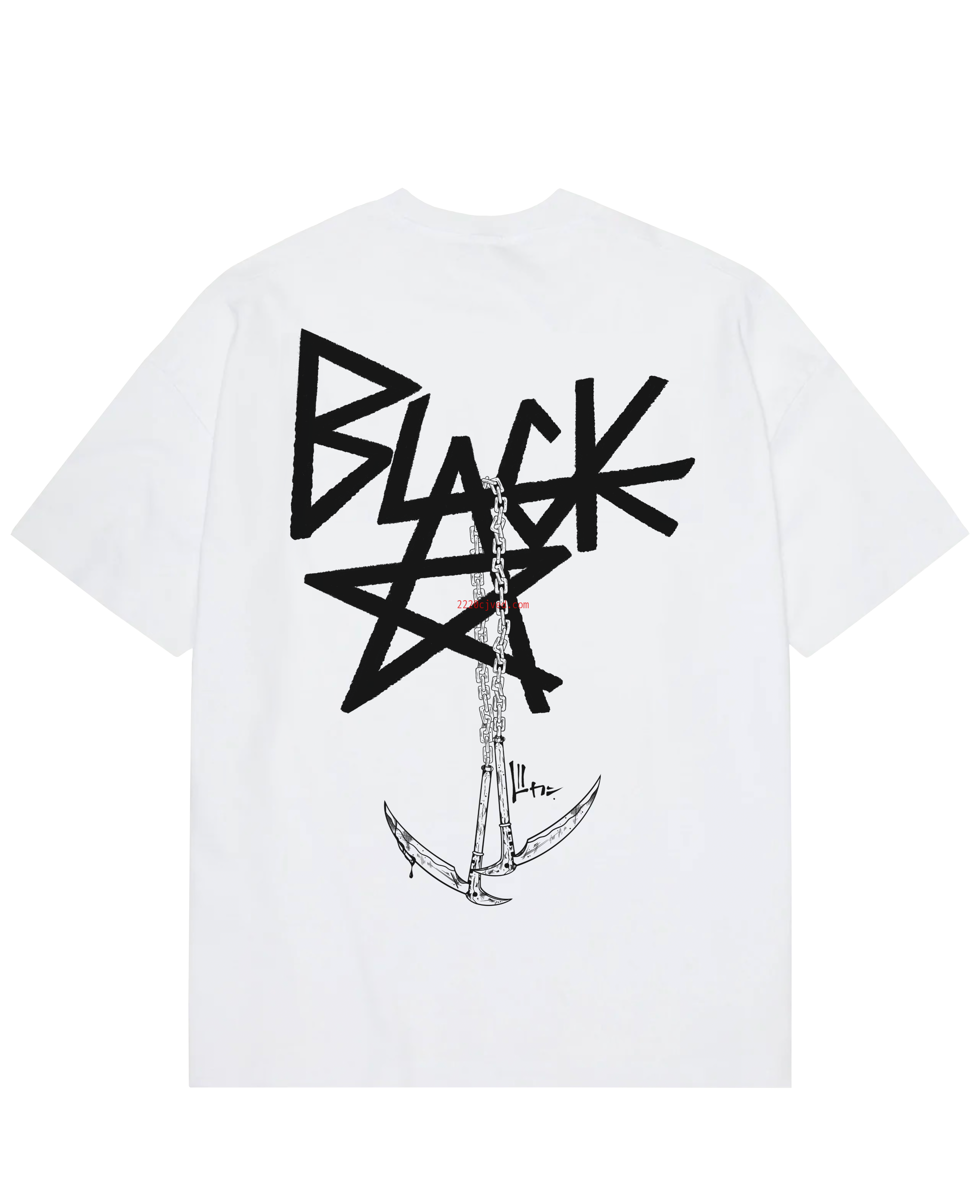 预发布站点、"Blackstar X Chain Scythe - Soul Eater" Oversize T-Shirt、mysite-12345