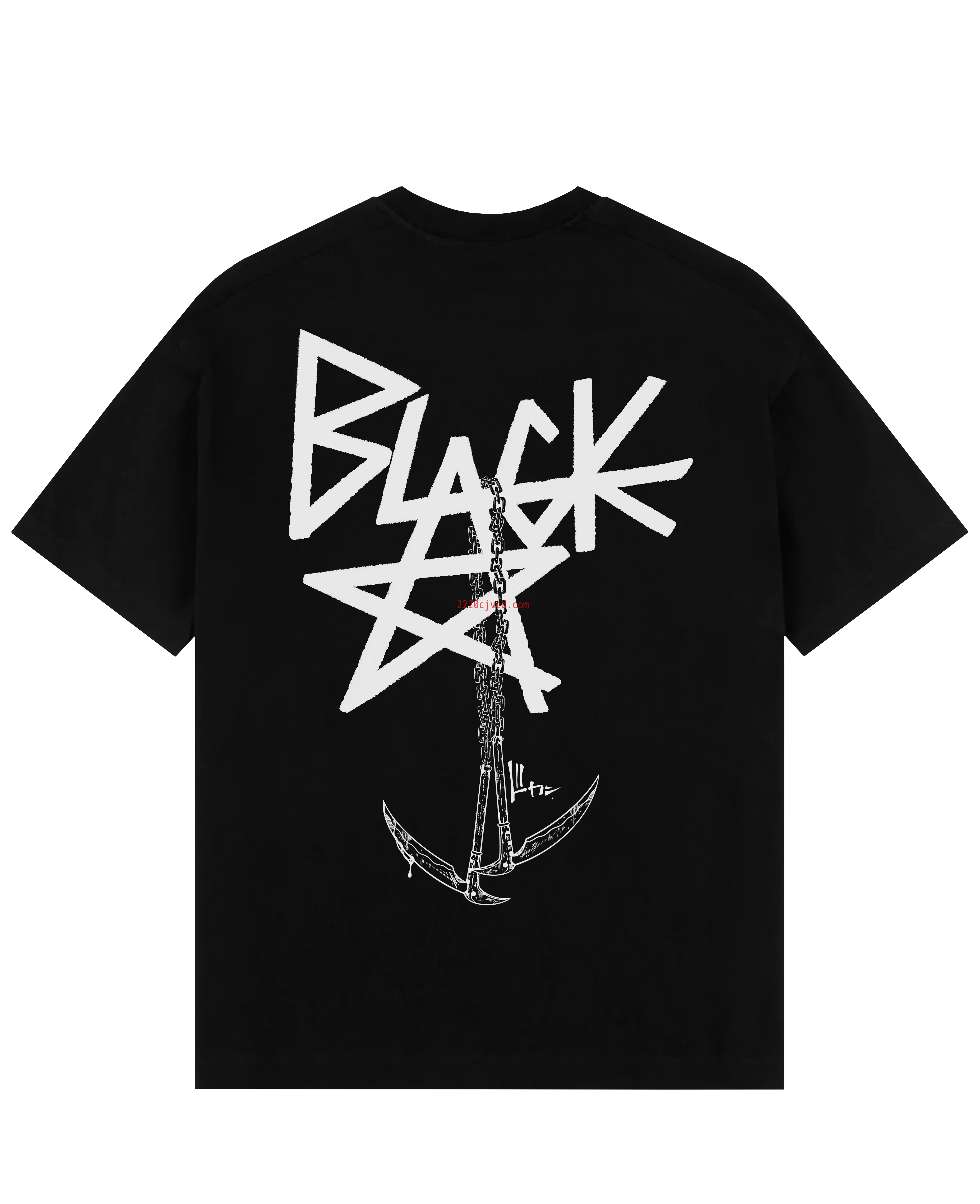 预发布站点、"Blackstar X Chain Scythe - Soul Eater" Oversize T-Shirt、mysite-12345