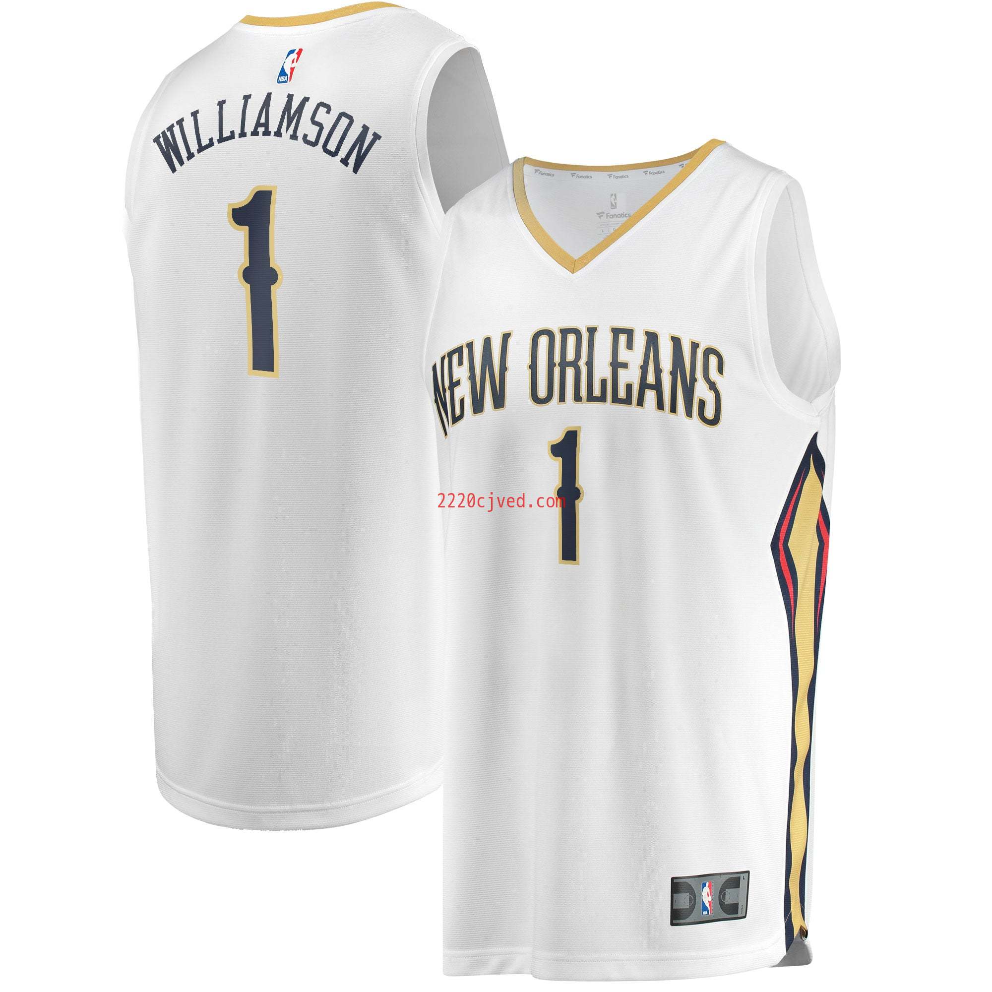 预发布站点、Zion Williamson New Orleans Pelicans Fanatics Branded Replica Fast Break Jersey White - Association Edition、FF-CUSTOM-12345