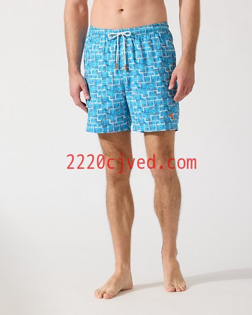 预发布站点、Big and Tall Naples Jetty Geo Swim Trunksenglish、-12345