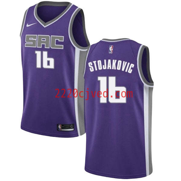 预发布站点、Youth Sacramento Kings Peja Stojakovic Icon Edition Jersey - Purple、FF-CUSTOM-12345