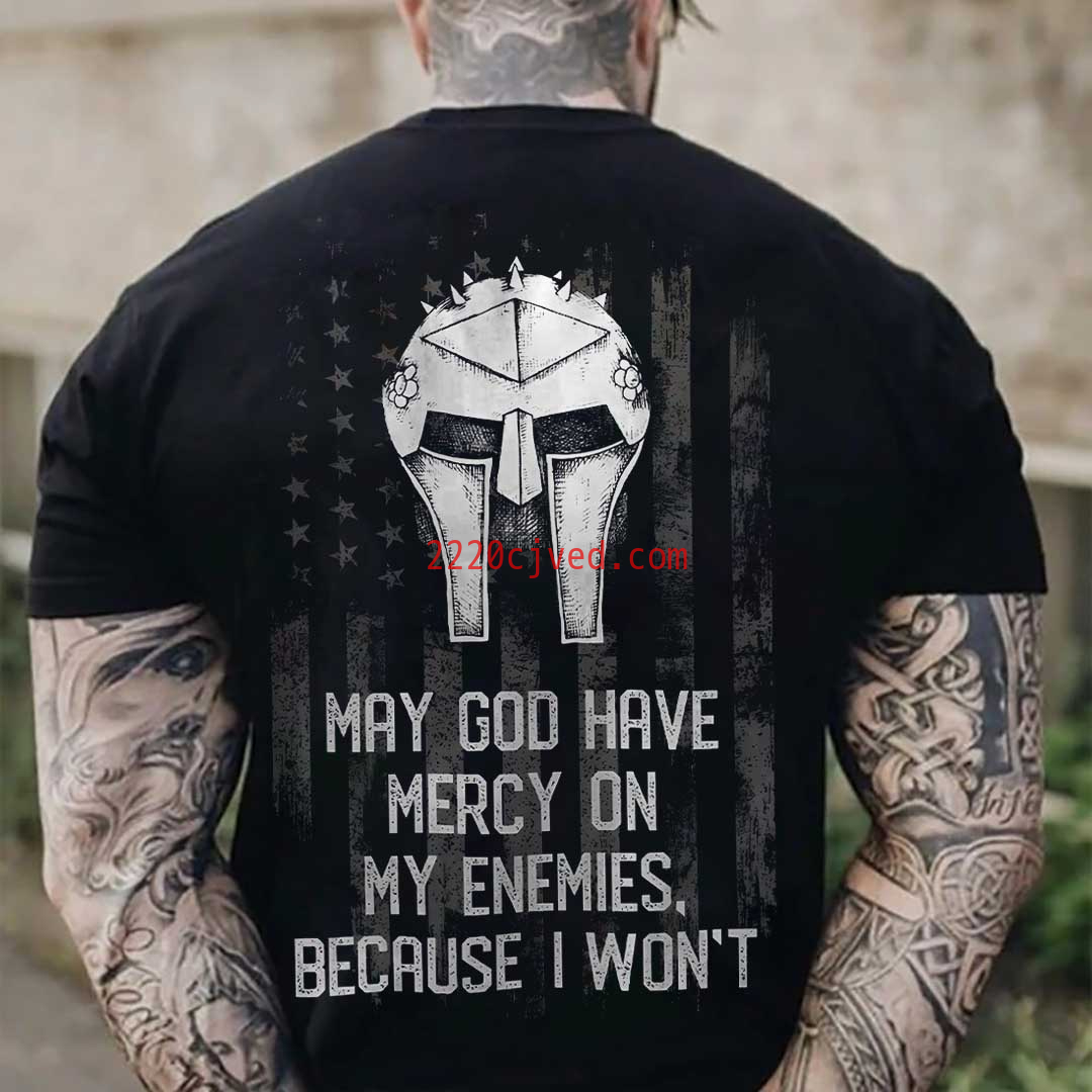 预发布站点、May God Have Mercy Printed Casual Men's T-Shirt、xsh-12345