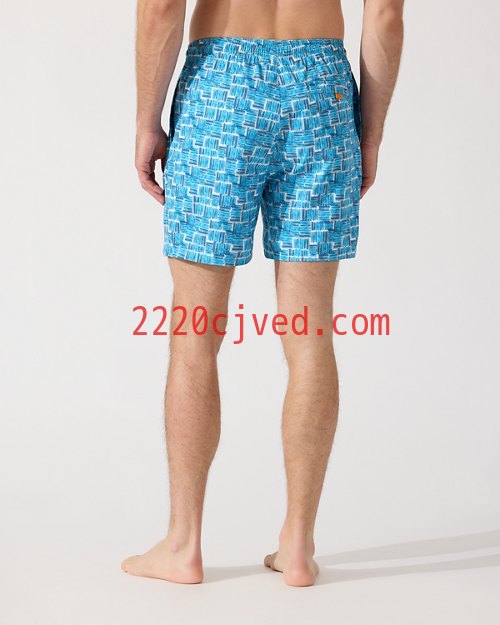 预发布站点、Big and Tall Naples Jetty Geo Swim Trunksenglish、-12345