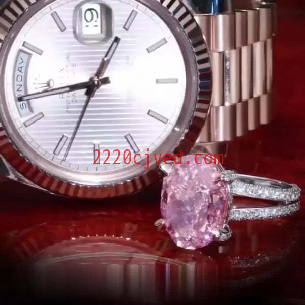 预发布站点、5ct Oval Cut Pink Sapphire Engagement Ring、testother-12345