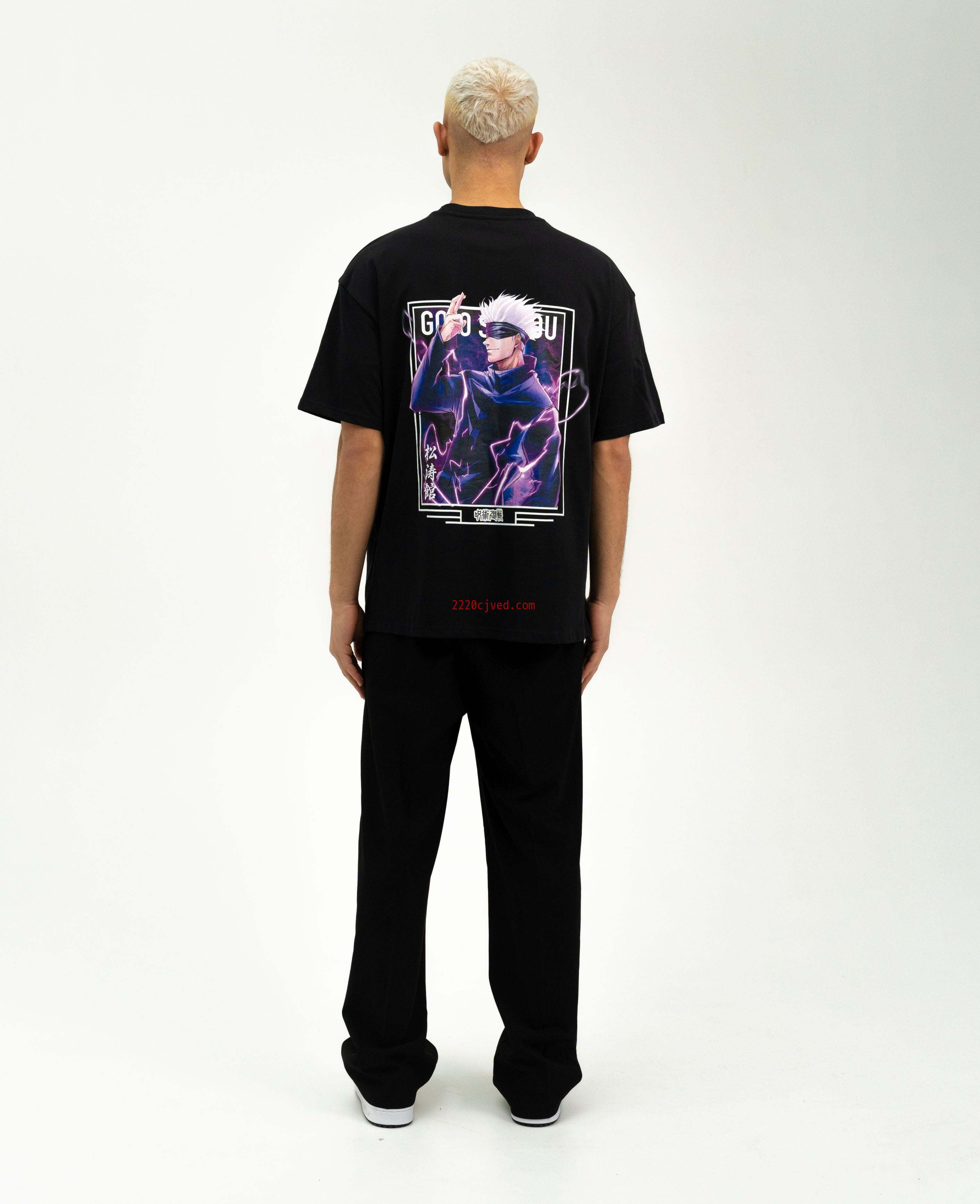 预发布站点、"Satoru Gojo X Purple Lightning - Jujutsu Kaisen" Oversize T-Shirt、mysite-12345