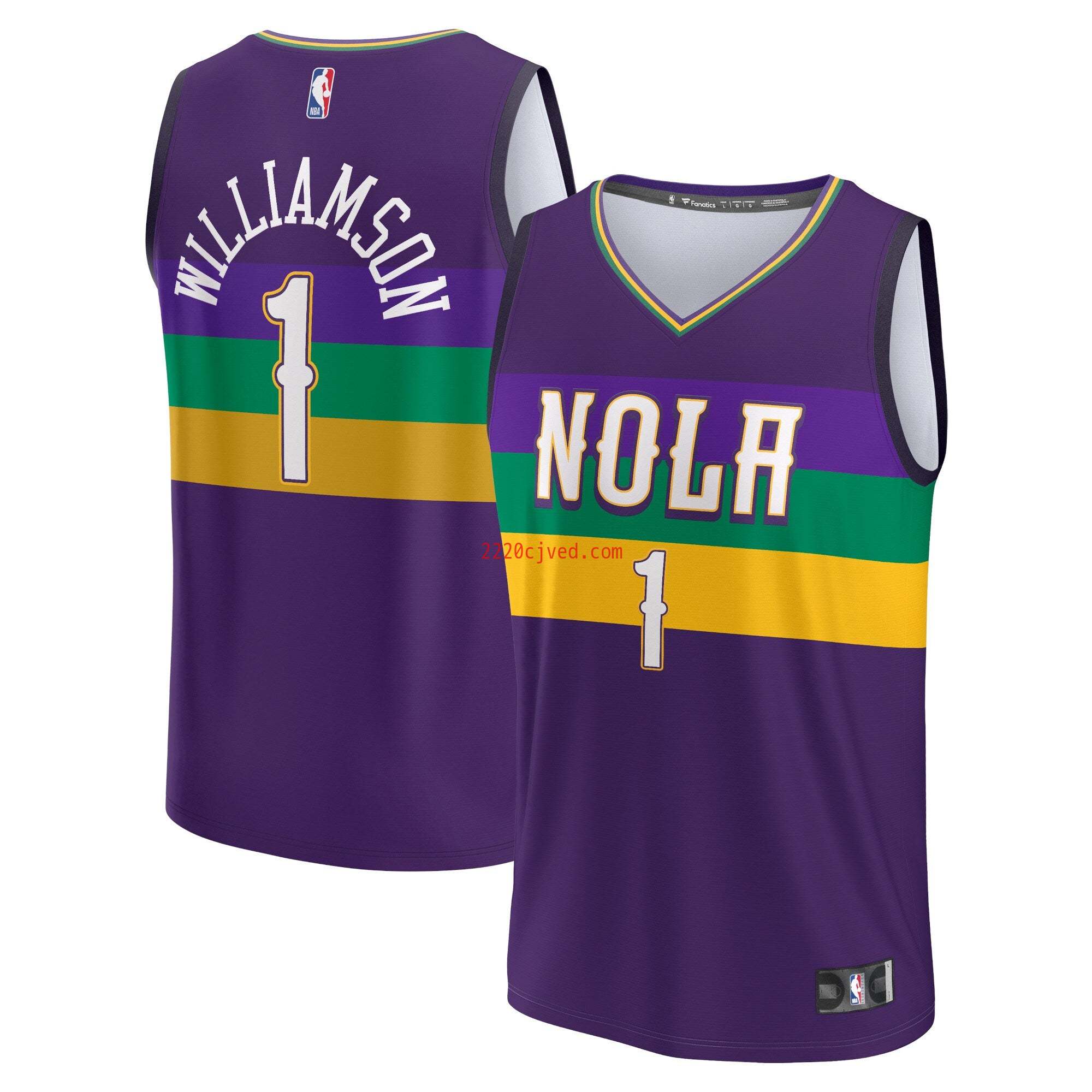 预发布站点、Zion Williamson New Orleans Pelicans Fanatics Branded 2022/23 Fastbreak Jersey - City Edition - Purple、FF-CUSTOM-12345