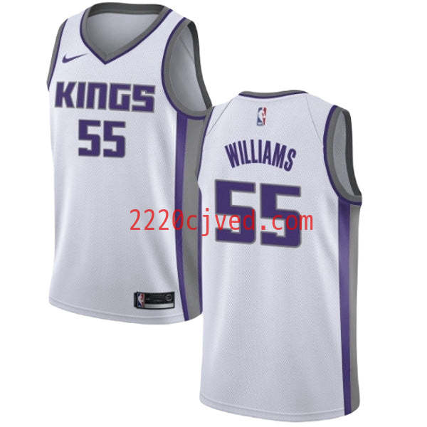 预发布站点、Youth Sacramento Kings Jason Williams Association Jersey - White、FF-CUSTOM-12345