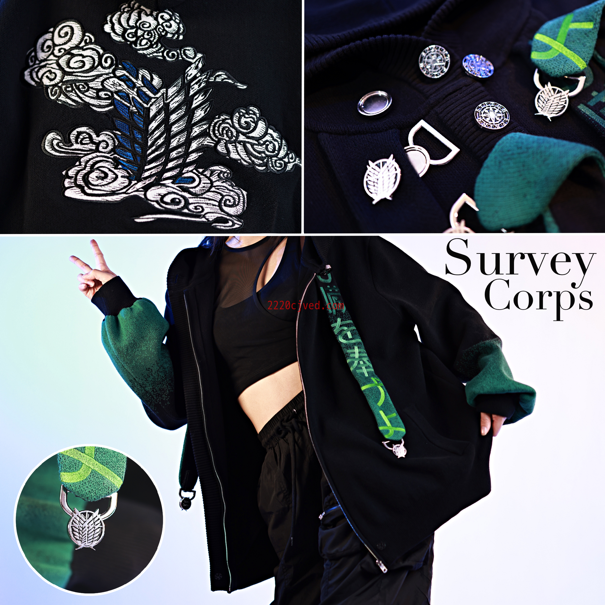 预发布站点、Survey Corps Zipper Hoodie、mysite-12345