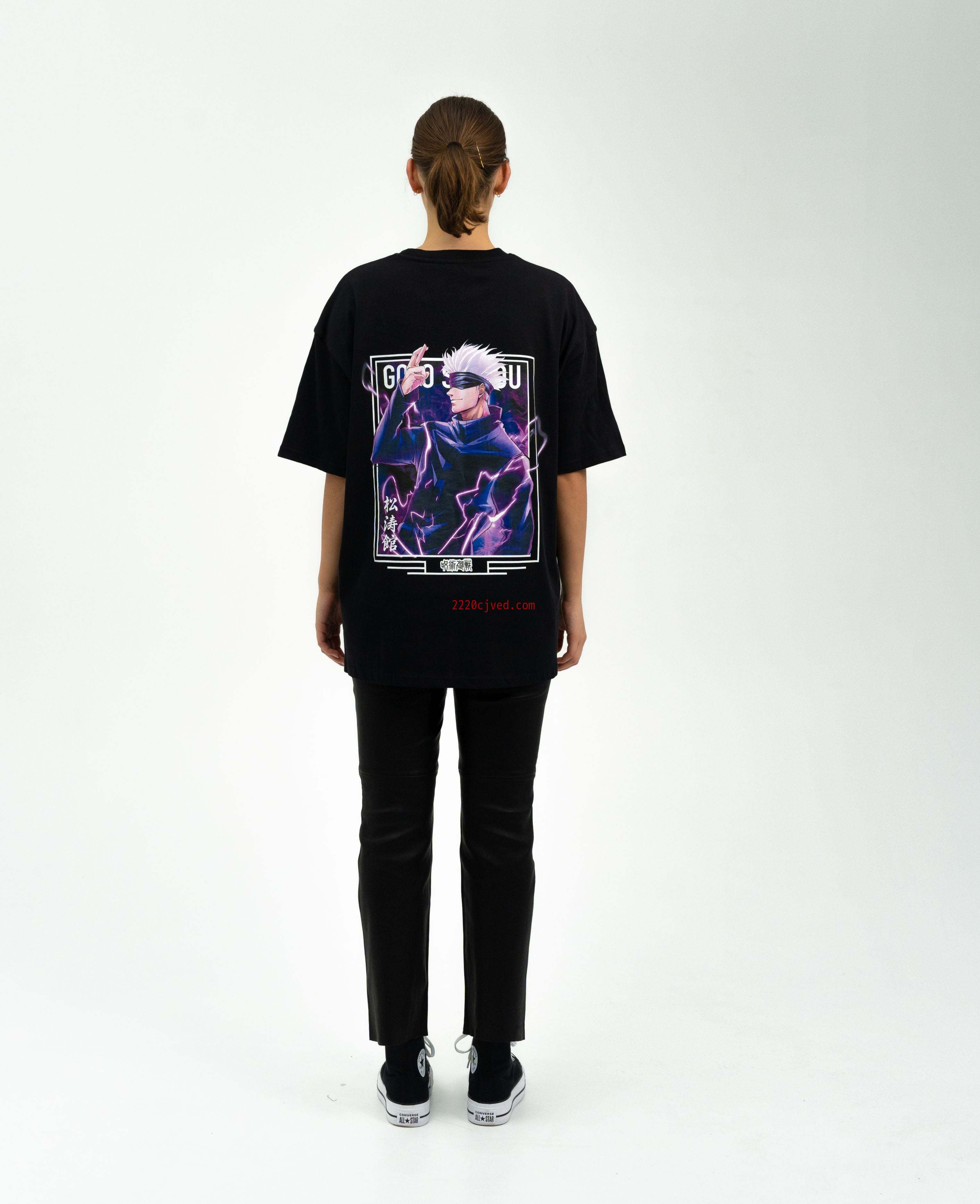 预发布站点、"Satoru Gojo X Purple Lightning - Jujutsu Kaisen" Oversize T-Shirt、mysite-12345