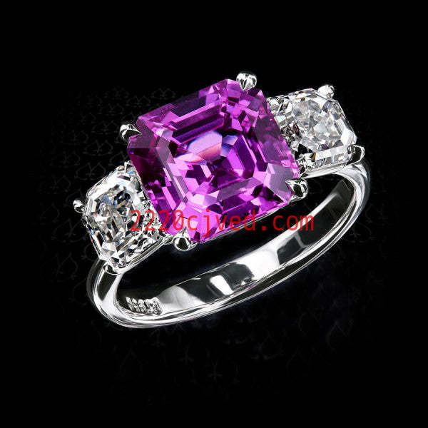 预发布站点、5ct Asscher Cut Amethyst Engagement Ring、testother-12345