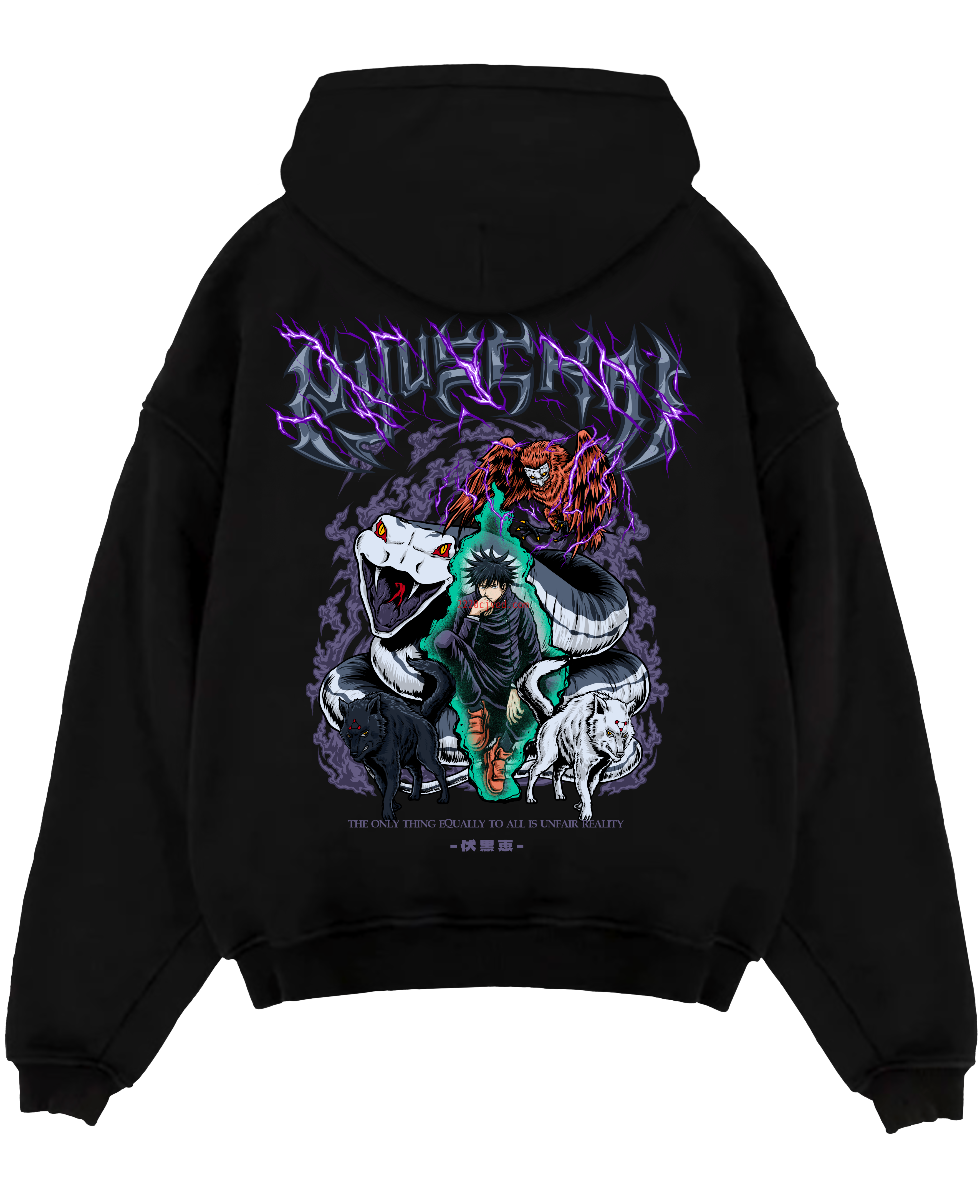 预发布站点、"Megumi X Reality - Jujutsu Kaisen" Hoodie、mysite-12345