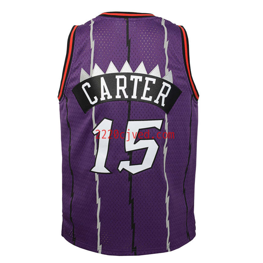 预发布站点、Youth Toronto Raptors Vince Carter Mitchell & Ness Purple Hardwood Classics Jersey、FF-CUSTOM-12345