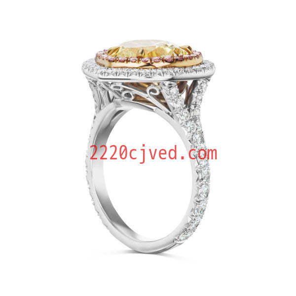 预发布站点、5.2ct Heart Cut White Sapphire Engagement Ring、testother-12345