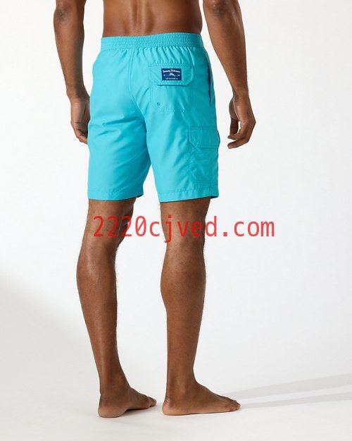 预发布站点、Big and Tall Baja Cabana Blooms Water-Activated Board Shortsenglish、-12345