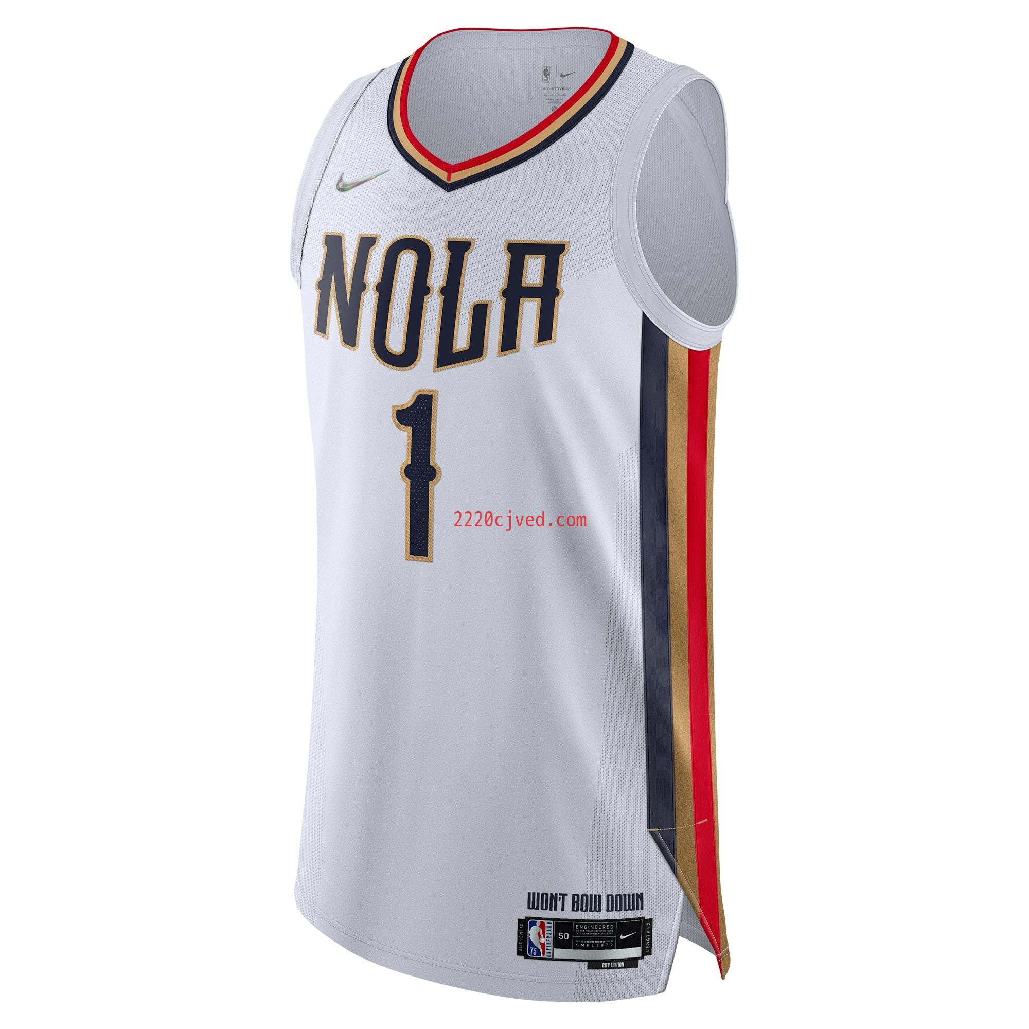 预发布站点、Zion Williamson New Orleans Pelicans 2021/22 Swingman Jersey - City Edition - White、FF-CUSTOM-12345