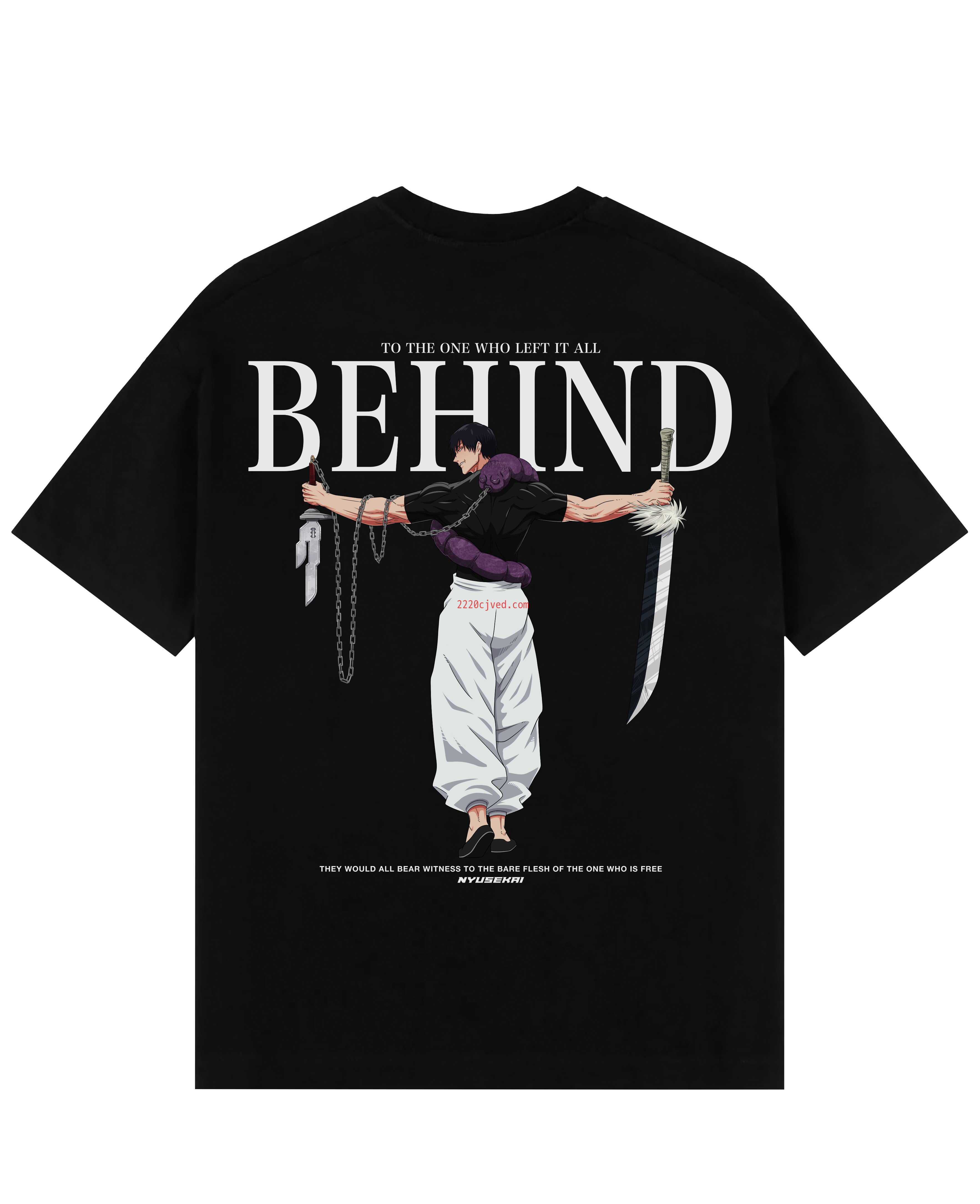 预发布站点、"Toji X The one who left it all behind - Jujutsu Kaisen" Oversize T-Shirt、mysite-12345