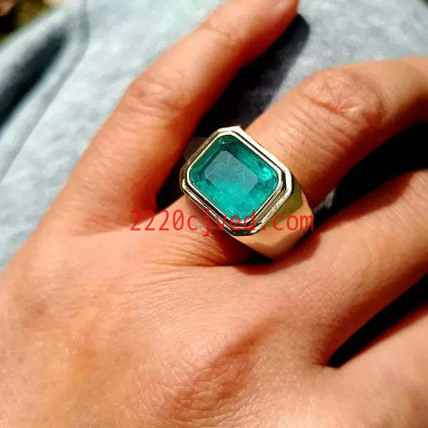 预发布站点、5.2ct Emerald Cut Emerald Engagement Ring、testother-12345