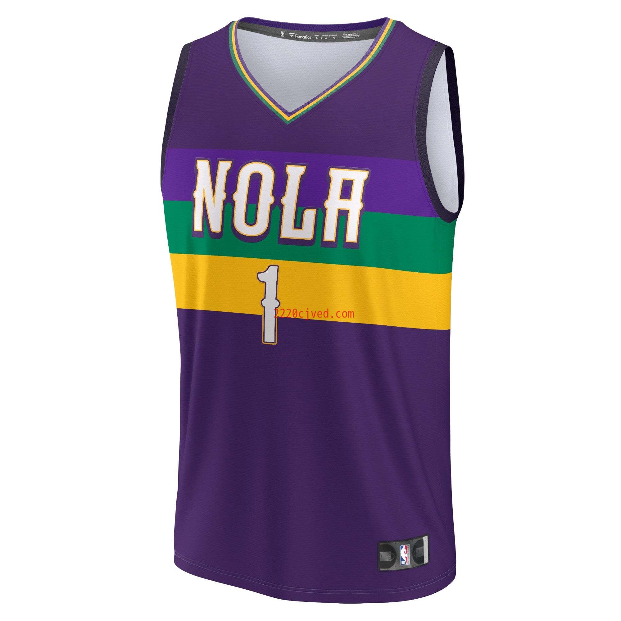 预发布站点、Zion Williamson New Orleans Pelicans Fanatics Branded 2022/23 Fastbreak Jersey - City Edition - Purple、FF-CUSTOM-12345