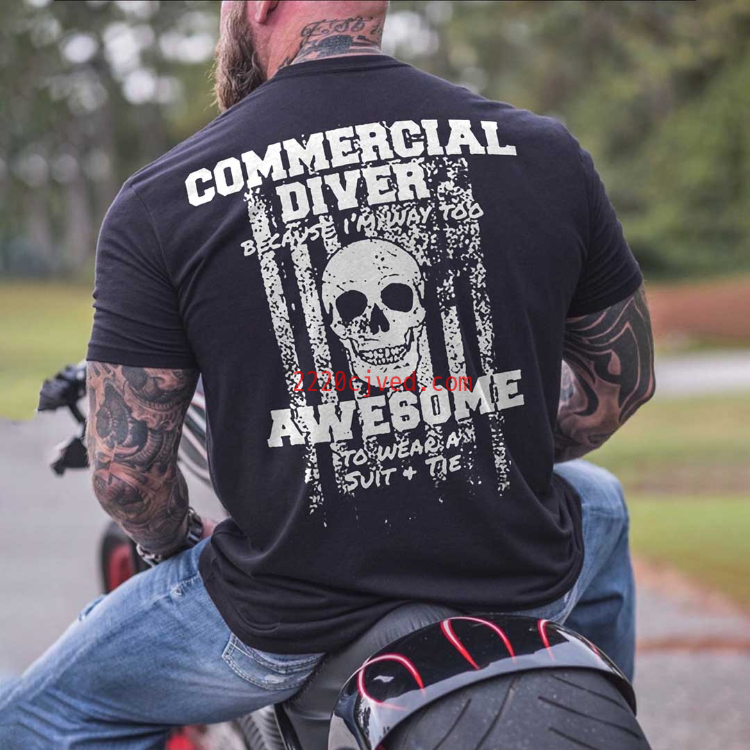 预发布站点、Commercial Diver Printed Men's T-shirt、xsh-12345